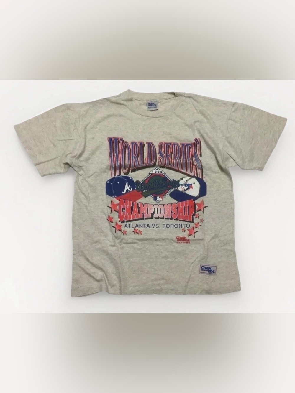 1992 Toronto Blue Jays T-shirt Vintage Single Stitch MLB Chalk Line Size Large